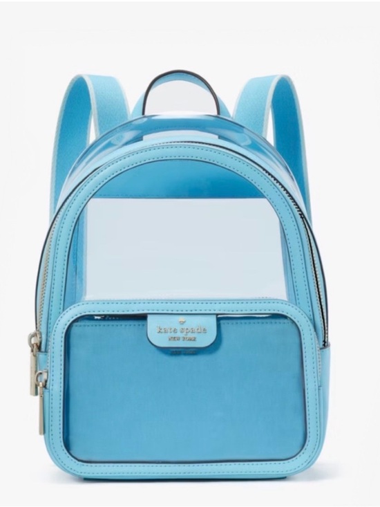 kate spade Handbags - kate spade Light Blue Clear Accent Mini Backpack